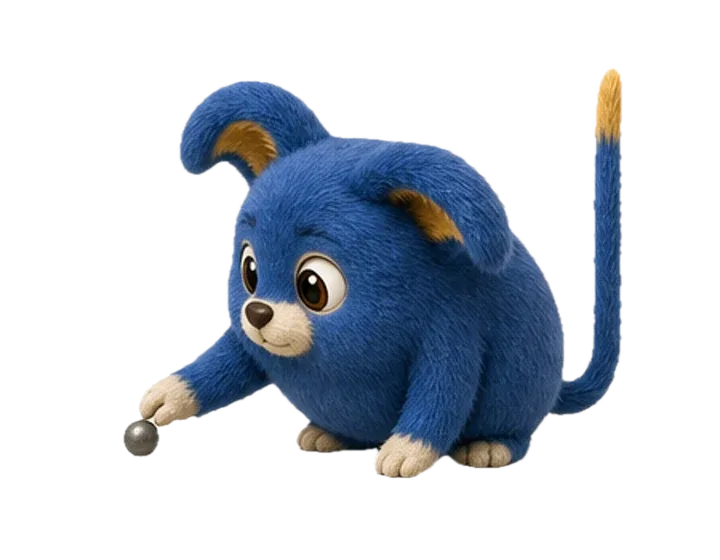 Pip rolls a cobalt cursor into place